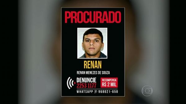 Disque-Denncia divulga cartaz de lutador suspeito de estupros no Rio
