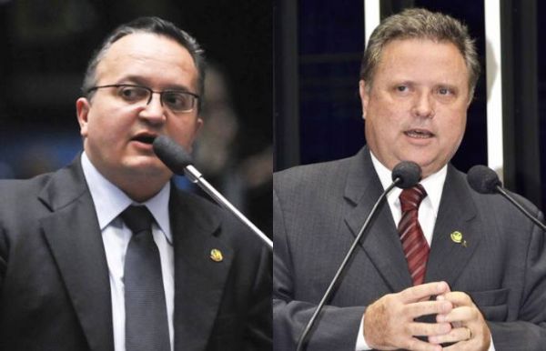 Senadores Blairo Maggi e Pedro Taques