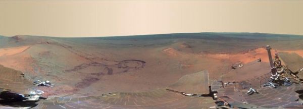 Nasa divulga imagem indita com paisagem marciana
