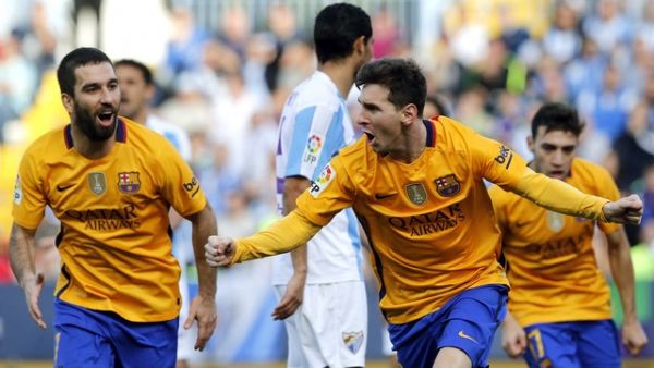 Barcelona sofre sem Neymar, mas bate Mlaga com golao de voleio de Messi