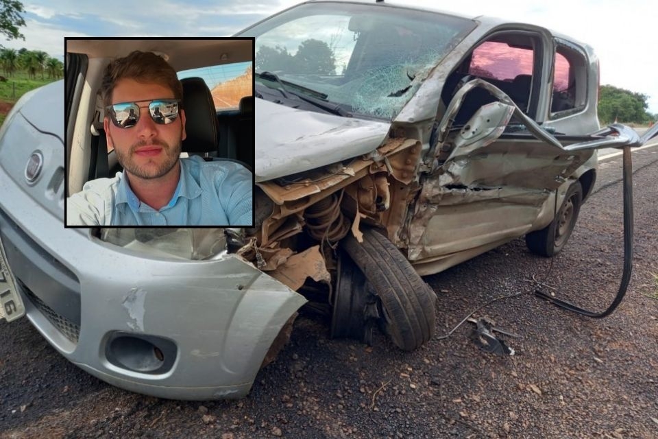 Filho de empresrios morre em acidente envolvendo dois carros e uma carreta em MT