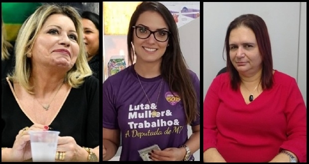 elma Arruda, Janana Riva e Professora Rosa Neide