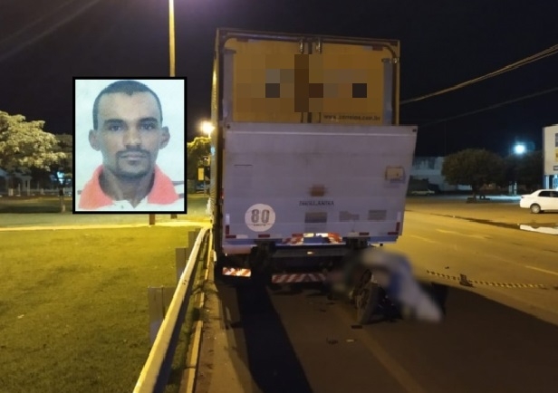 Homem morre aps colidir moto com traseira de caminho estacionado em avenida