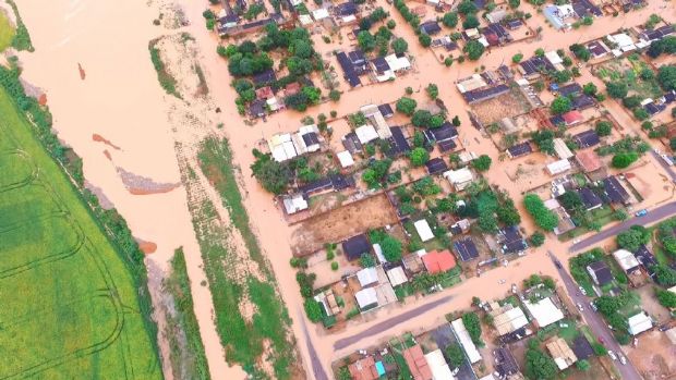 Chuva causa novo transtorno a moradores de Campo Novo e Defesa Civil monitora