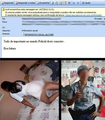 Supostas fotos de uma policial em orgia aparecem em e-mail da PM