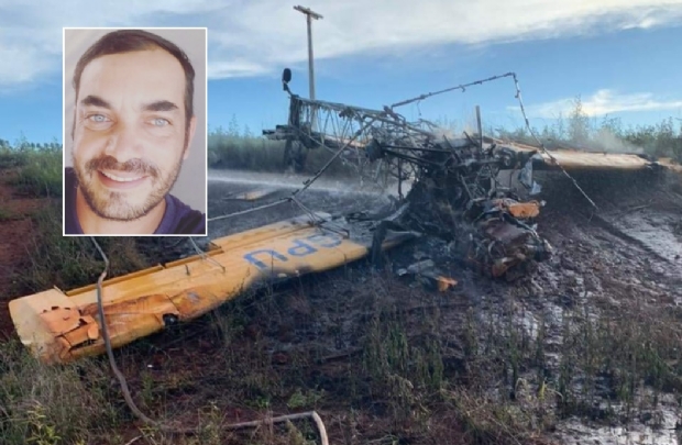 Piloto que morava em MT morre em queda de aeronave no interior de Gois