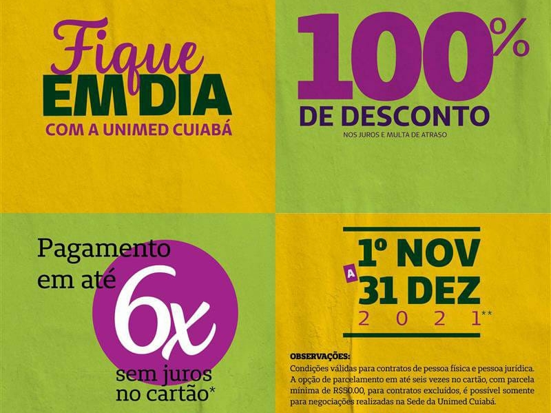Unimed Cuiab realiza campanha de negociao de dbitos at o dia 31 de dezembro