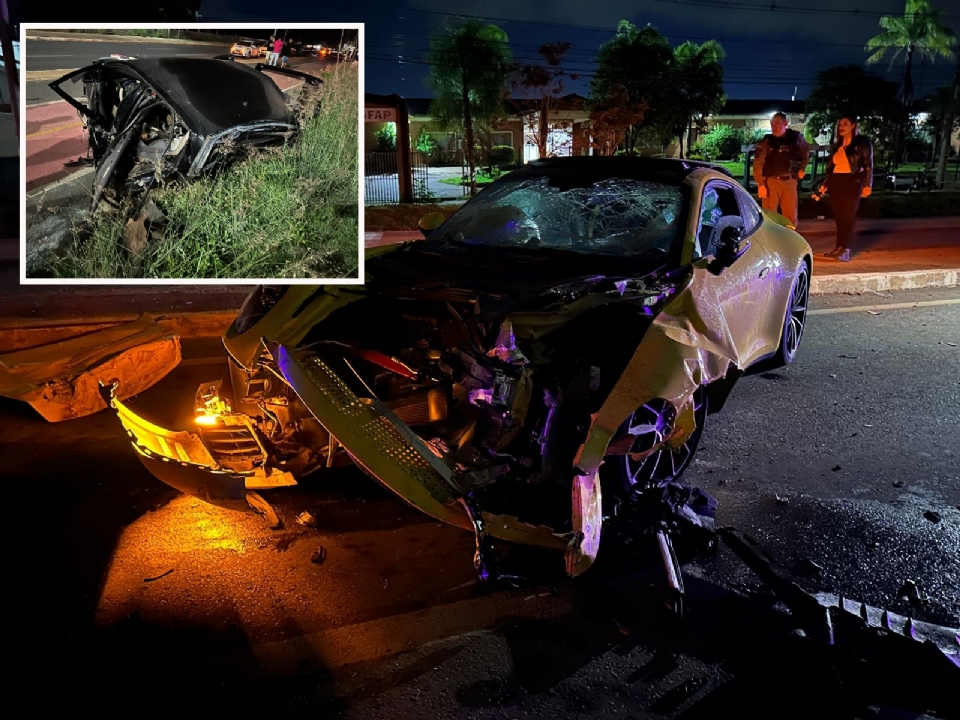 Cinco dias aps acidente envolvendo Porsche, jovem de 20 anos segue internado em UTI