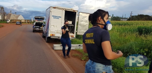 Corpo de idoso  encontrado em decomposio s margens de rodovia