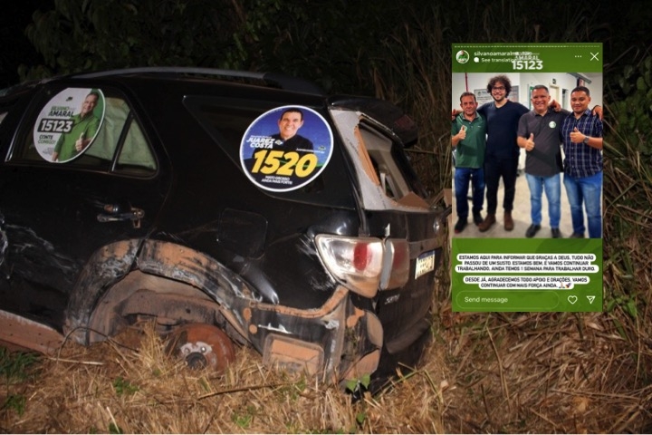 Em campanha, ex-secretrio de Mauro sofre acidente na BR-163