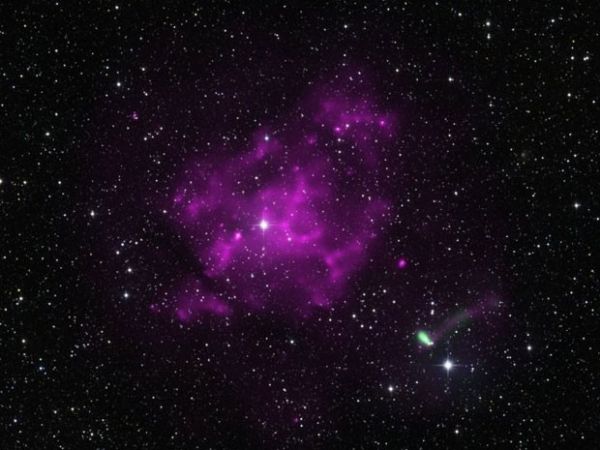Supernova que deu origem ao IGR J11014, que os astrnomos acreditam que seja o pulsar mais rpido j encontrado