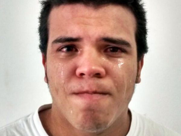 Suspeito de trfico chorou ao ser preso em Itanham, SP