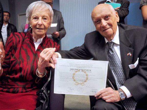 Franco-americano de 96 anos conquista diploma de engenharia