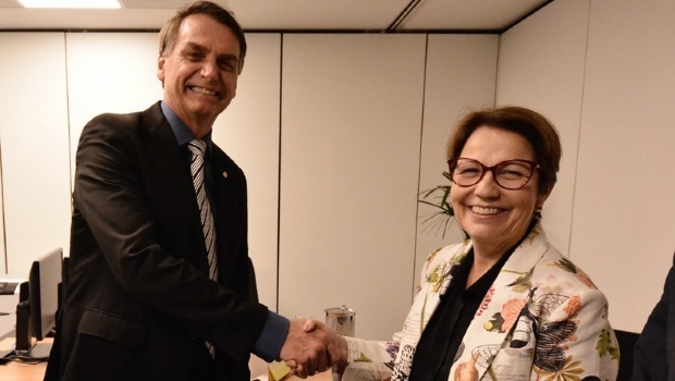 Ministra Tereza Cristina e presidente Jair Bolsonaro