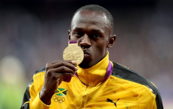 Usain Bolt e a medalha de ouro nos 100m