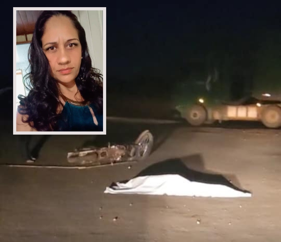 Mulher morre em acidente com moto pilotada por homem embriagado
