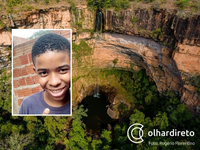 Laudo aponta asfixia por afogamento como causa da morte de estudante em cachoeira de Chapada dos Guimares