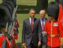 Barack Obama  recebido pela rainha Elizabeth em Londres