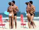 Sophie Charlotte e Malvino Salvador namoram em praia do Rio