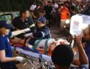 Cinegrafista registra acidente que feriu cinco pessoas em Cuiab; assista