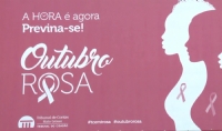 TCE se engaja na campanha Outubro Rosa com slogan: A hora  agora. Previna-se!