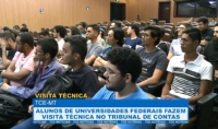 Alunos de universidades federais fazem visita tcnica no TCE