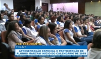 Apresentao especial e participao de alunos marcam inicio do calendrio de 2019 do TCEstudantil