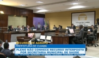 Pleno no conhece recurso interposto por secretaria de Sade