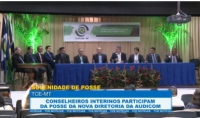 Conselheiros interinos participam da posse da nova diretoria da Audicom