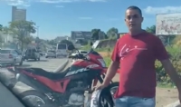 Empresria e esposa de ex-deputado  agredida por motociclista durante briga de trnsito