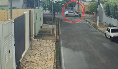 Casal em moto  atropelado por carro no Jardim Cuiab