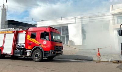 Incndio no arquivo municipal da Prefeitura de Sorriso