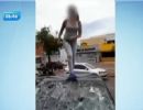 Mulher tem ataque de fria e destri carro do marido ao flagrar traio