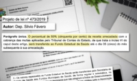 Lei prev que multas aplicadas pelo TCE sejam transferidas para sade