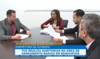 TCE realiza auditorias na rea de saneamento bsico em municpios