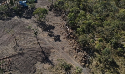 Batalho ambiental autua produtor rural que desmatou Cerrado para construir sede de fazenda