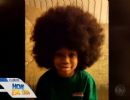 Menino de 8 anos deixa cabelo crescer p/ doar a crianas com cncer