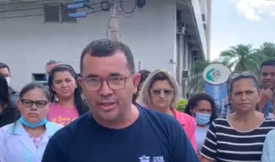 OD - Servidores da sade protestam contra deciso de desembargador 3