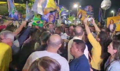 Veja lanamento de candidatura a reeleio do governador Mauro Mendes