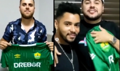 Dupla Z Neto e Cristiano presta homenagem ao Cuiab